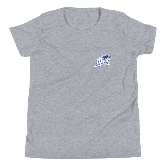 Performance | Youth T-Shirt | Upper Makefield Youth Baseball & Softball League | Blue Mavs Logo