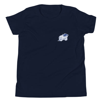 Performance | Youth T-Shirt | Upper Makefield Youth Baseball & Softball League | Blue Mavs Logo