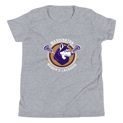 Performance | Youth T-Shirt | UW Women's Club Lacrosse | Badge Logo