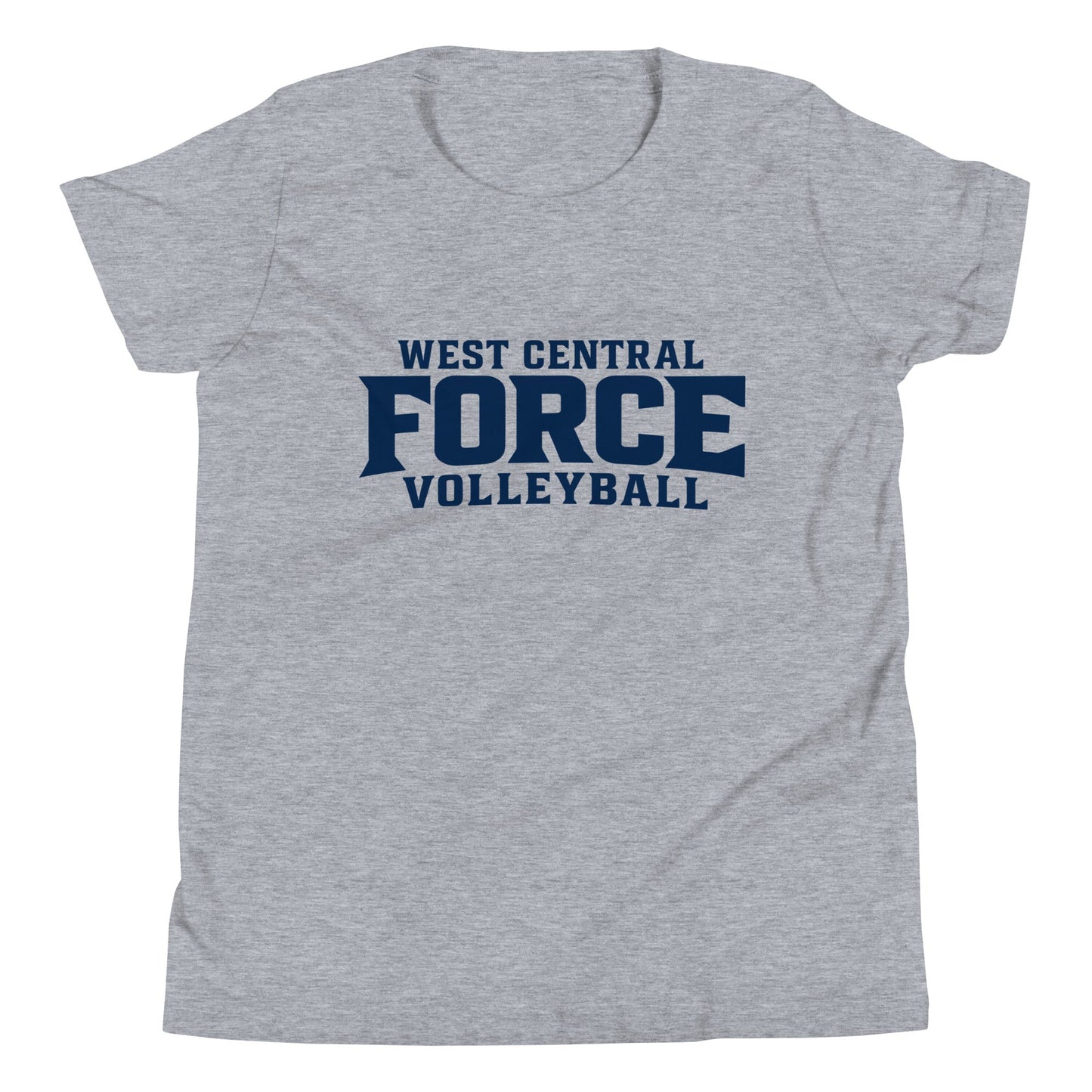 Performance | Youth T-Shirt | West Central Force Volleyball | Blue Logo