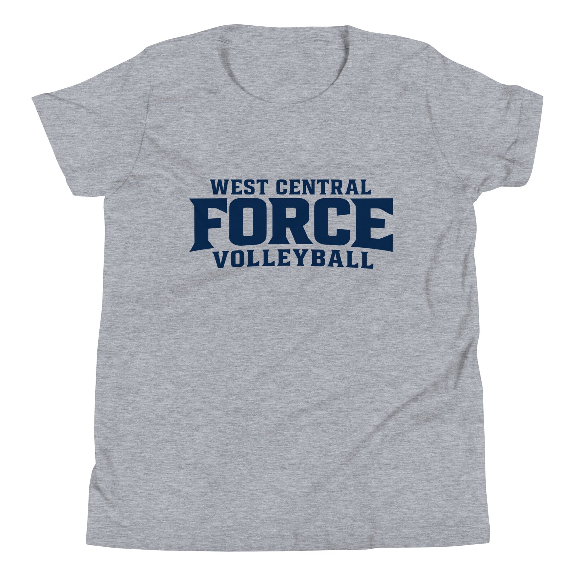 Performance | Youth T-Shirt | West Central Force Volleyball | Blue Logo
