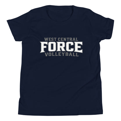 Performance | Youth T-Shirt | West Central Force Volleyball | Grey Logo