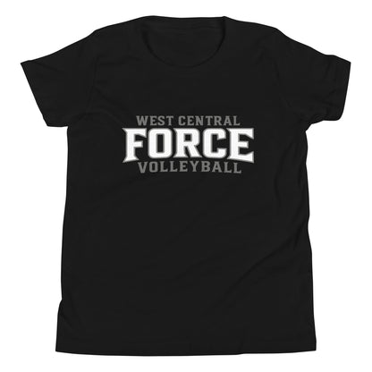 Performance | Youth T-Shirt | West Central Force Volleyball | Grey Logo
