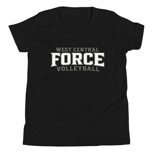 Performance | Youth T-Shirt | West Central Force Volleyball | Grey Logo