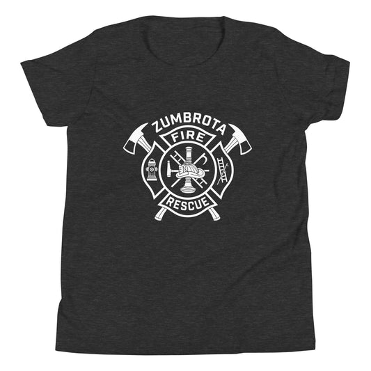 Performance | Youth T-Shirt | Zumbrota Fire Department | Crest Logo