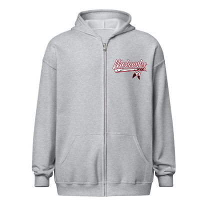 Performance | Zip Hoodie | Mohawks Baseball 8u | Emblem Logo