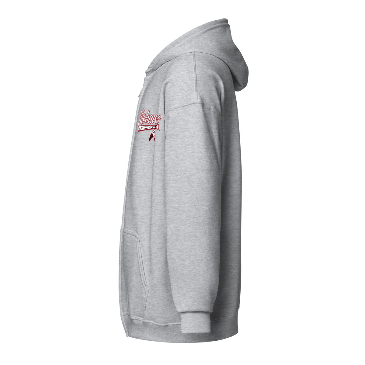Performance | Zip Hoodie | Mohawks Baseball 8u | Emblem Logo