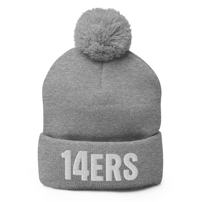 Pom - Pom Beanie | 14ers Baseball | Athletics Logo