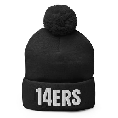 Pom - Pom Beanie | 14ers Baseball | Athletics Logo
