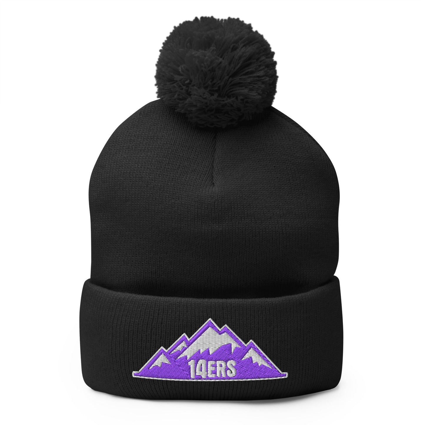 Pom - Pom Beanie | 14ers Baseball | Grey Logo