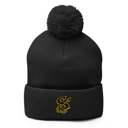 Pom-Pom Beanie | 2037 Sachem Arrows | Emblem Logo