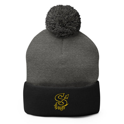 Pom-Pom Beanie | 2037 Sachem Arrows | Emblem Logo