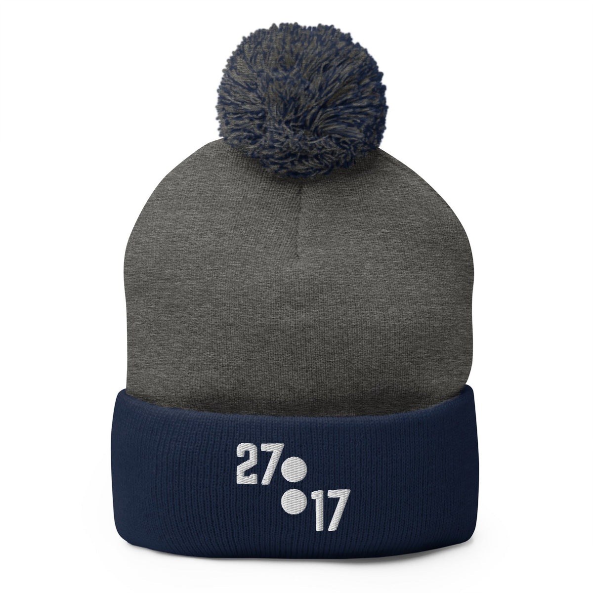 Pom-Pom Beanie | 27:17 | Emblem Logo