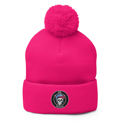 Pom - Pom Beanie | 606 Outlaws Baseball | Badge Logo