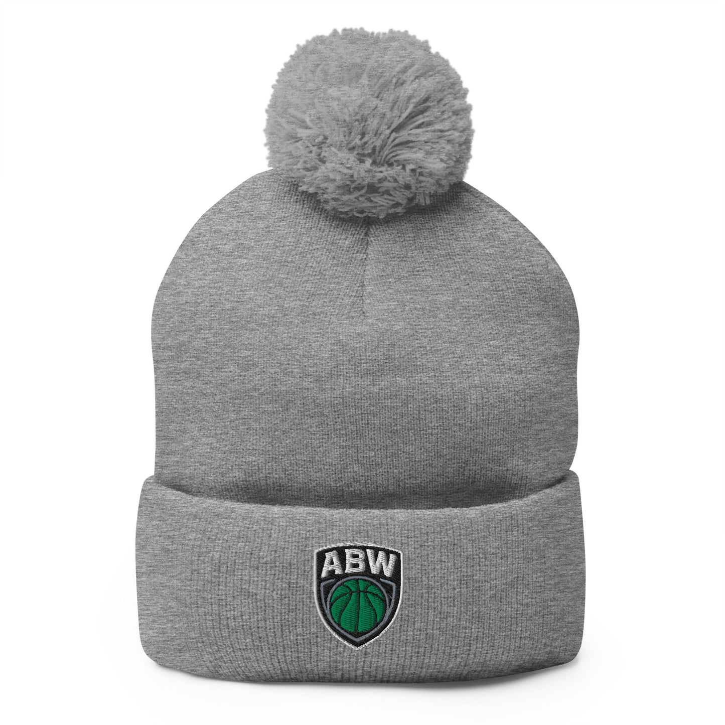 Pom - Pom Beanie | A Better Way Basketball Program | Shield Logo