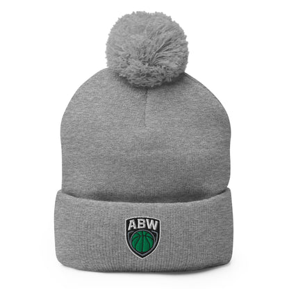 Pom - Pom Beanie | A Better Way Basketball Program | Shield Logo