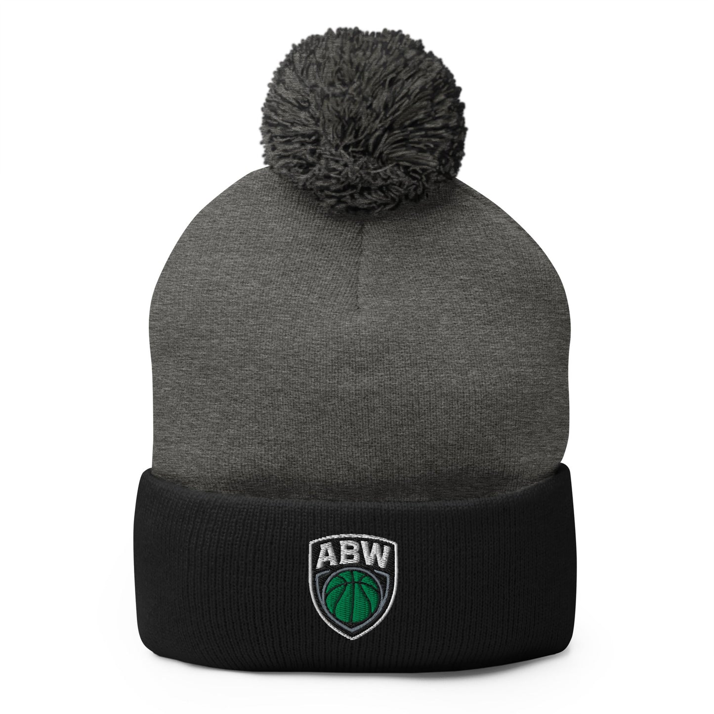 Pom - Pom Beanie | A Better Way Basketball Program | Shield Logo