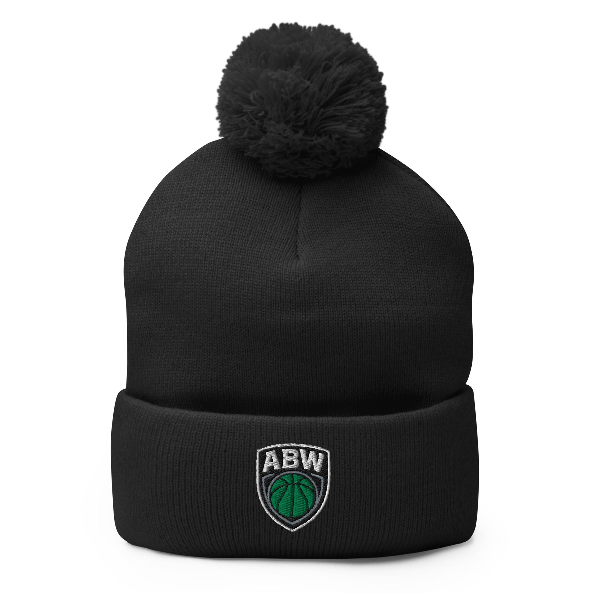 Pom - Pom Beanie | A Better Way Basketball Program | Shield Logo