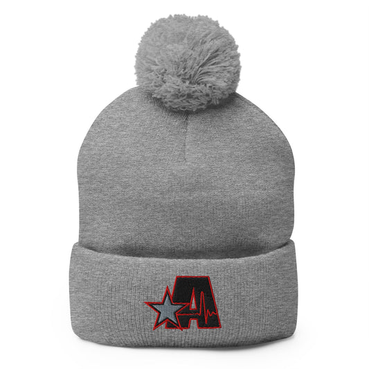 Pom - Pom Beanie | Adrenaline Athletics | Block A Logo