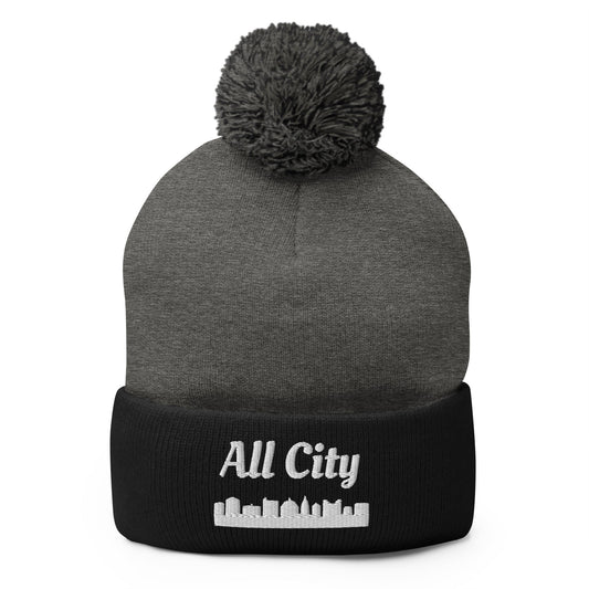 Pom - Pom Beanie | All City Volleyball Club | Alt Logo
