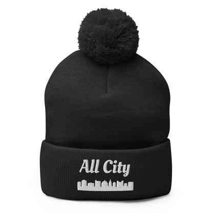 Pom - Pom Beanie | All City Volleyball Club | Alt Logo