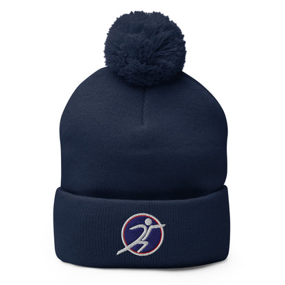 Pom - Pom Beanie | ARENA | Fencing Logo Logo