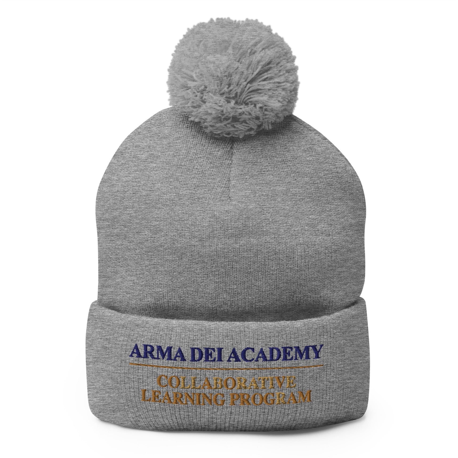 Pom - Pom Beanie | Arma Dei Academy Collaborative Learning Program | Alt Logo 4