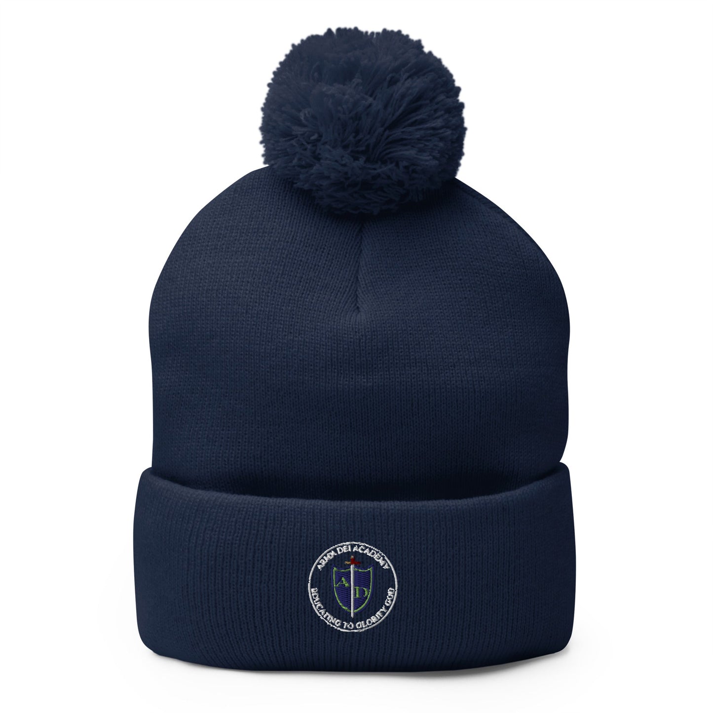 Pom - Pom Beanie | Arma Dei Academy | Emblem