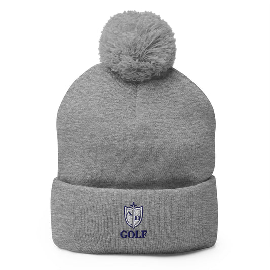 Pom - Pom Beanie | Arma Dei Academy Golf | Shield Logo