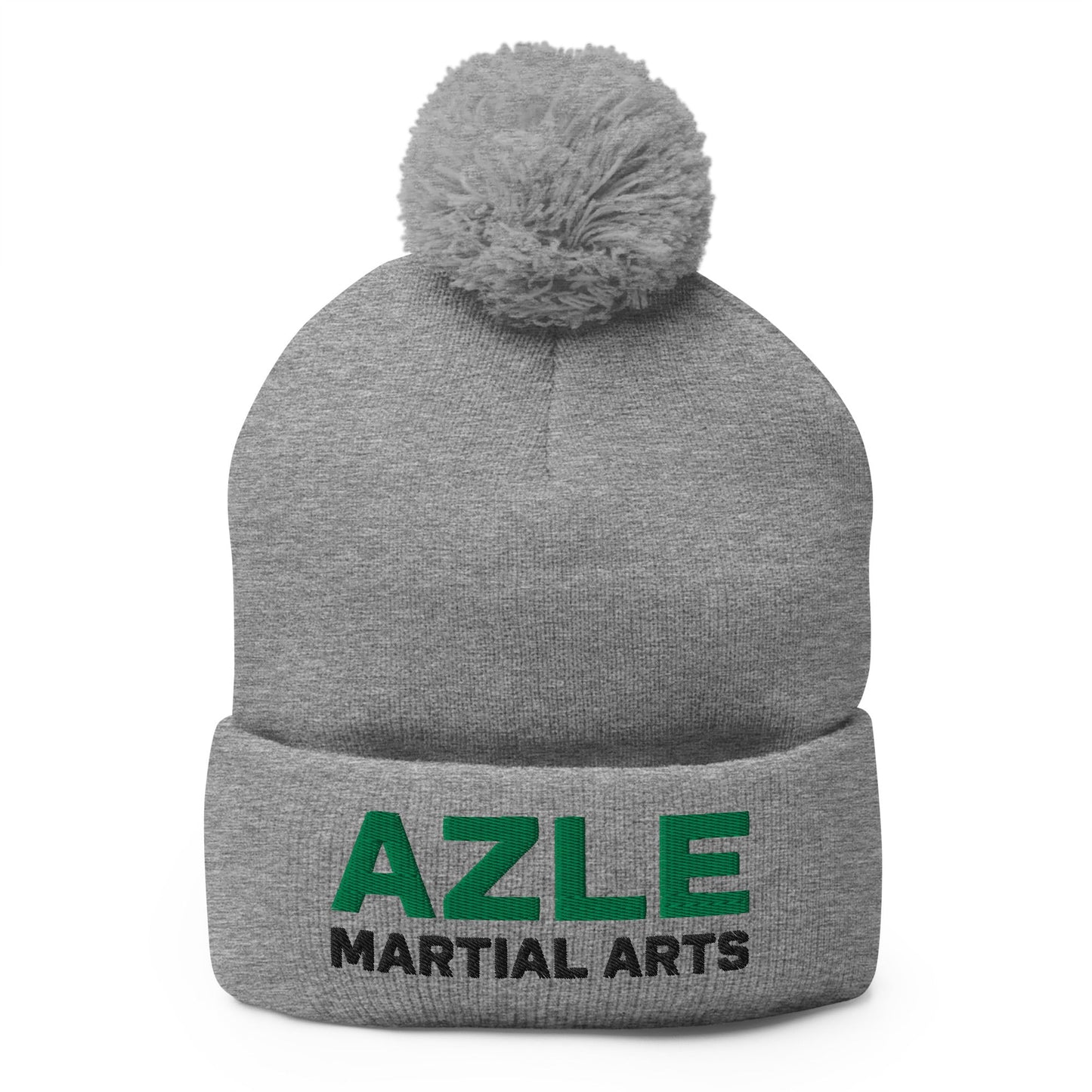 Pom - Pom Beanie | Azle Martial Arts | Vanguard Emblem Logo