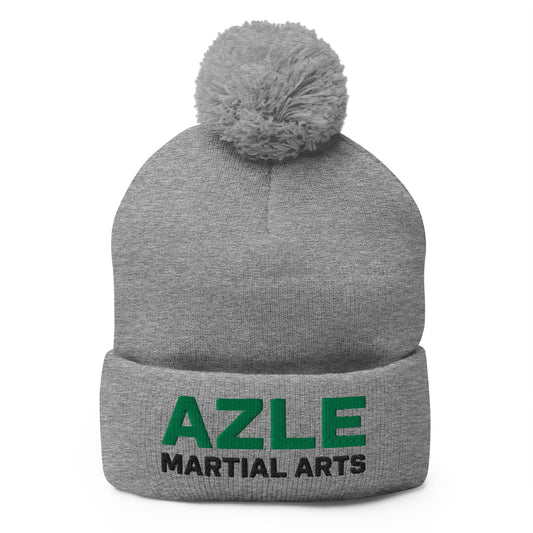 Pom - Pom Beanie | Azle Martial Arts | Vanguard Emblem Logo