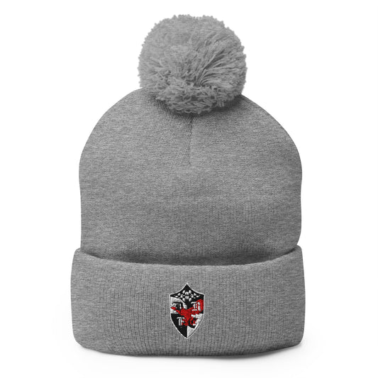 Pom - Pom Beanie | Bard College Rugby Football Club | Raptor Logo