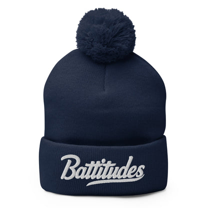Pom - Pom Beanie | Battitudes | Script Logo
