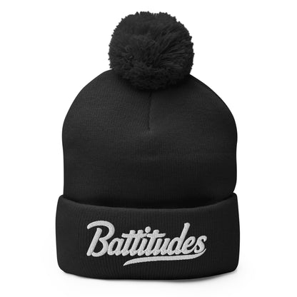 Pom - Pom Beanie | Battitudes | Script Logo
