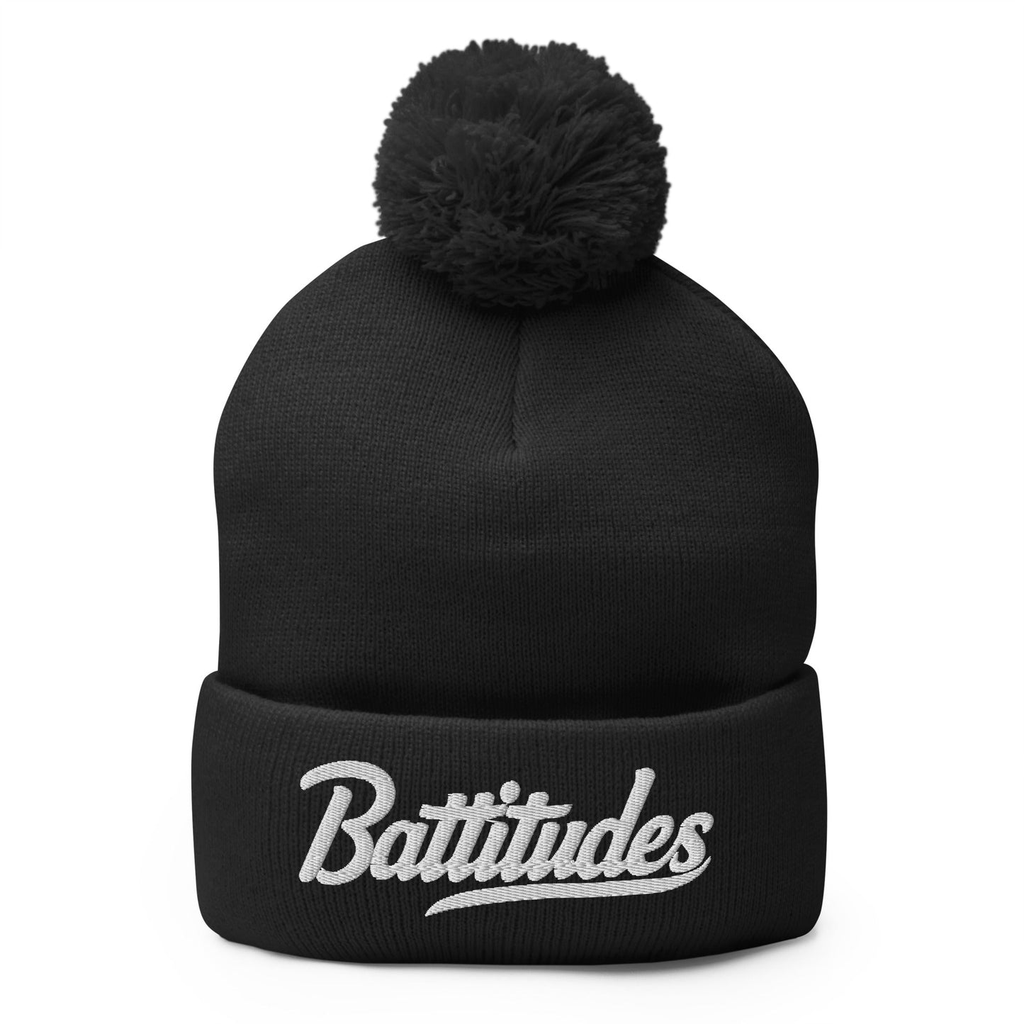 Pom - Pom Beanie | Battitudes | Script Logo