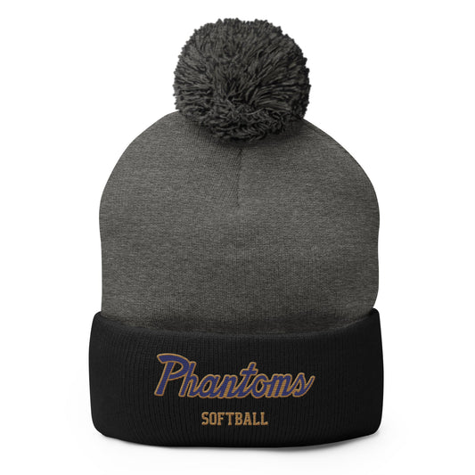 Pom - Pom Beanie | Bayport - Bluepoint Softball