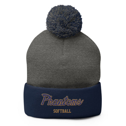 Pom - Pom Beanie | Bayport - Bluepoint Softball