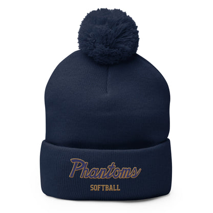 Pom - Pom Beanie | Bayport - Bluepoint Softball
