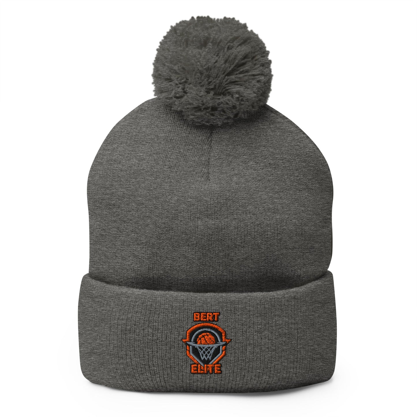 Pom - Pom Beanie | Bert Elite AAU | Hoop Badge Logo