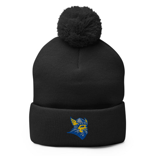Pom - Pom Beanie | Bethany Baseball | Crest Logo