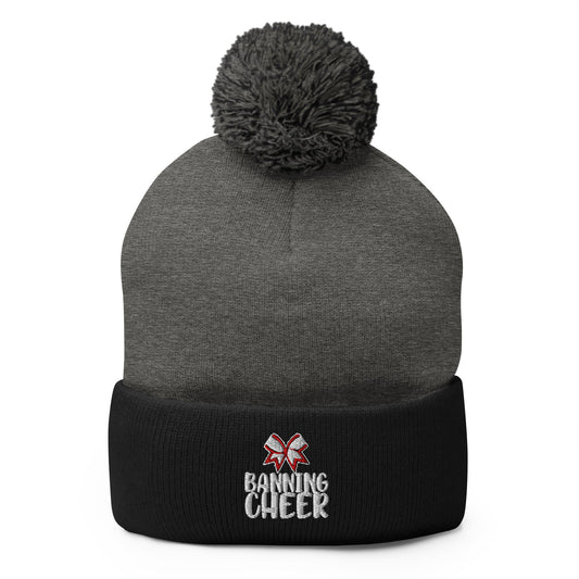 Pom - Pom Beanie | BHS Coed Cheer | Banning Cheer Logo