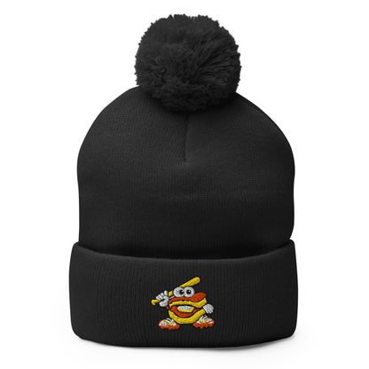 Pom - Pom Beanie | Biscuits Baseball MCLL | Mascot Logo