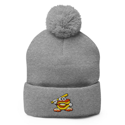 Pom - Pom Beanie | Biscuits Baseball MCLL | Mascot Logo