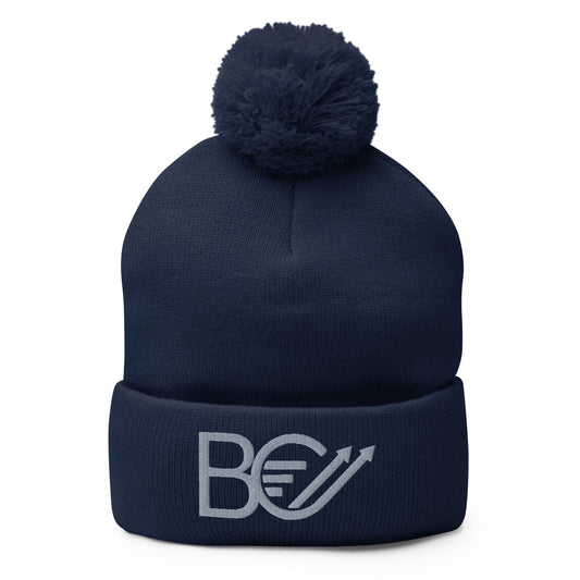 Pom-Pom Beanie | Bison Consulting | Vanguard Logo