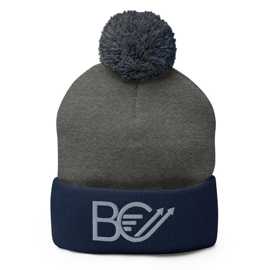 Pom-Pom Beanie | Bison Consulting | Vanguard Logo