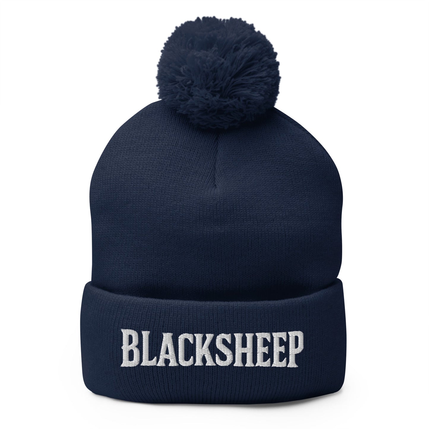 Pom-Pom Beanie | Blacksheep Softball | Modern Script Logo