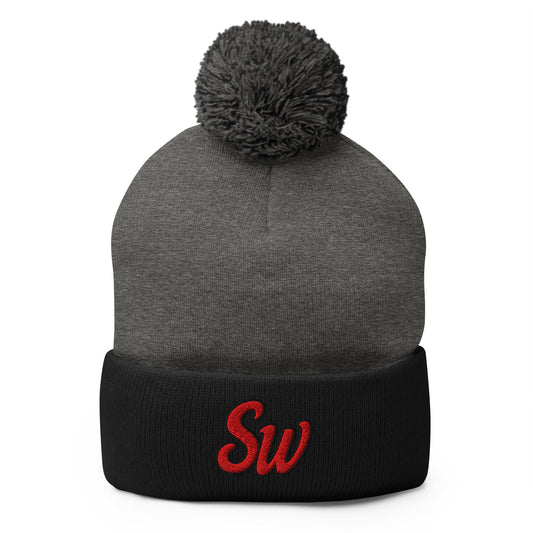 Pom - Pom Beanie | Bloodline Customs | Badge Logo