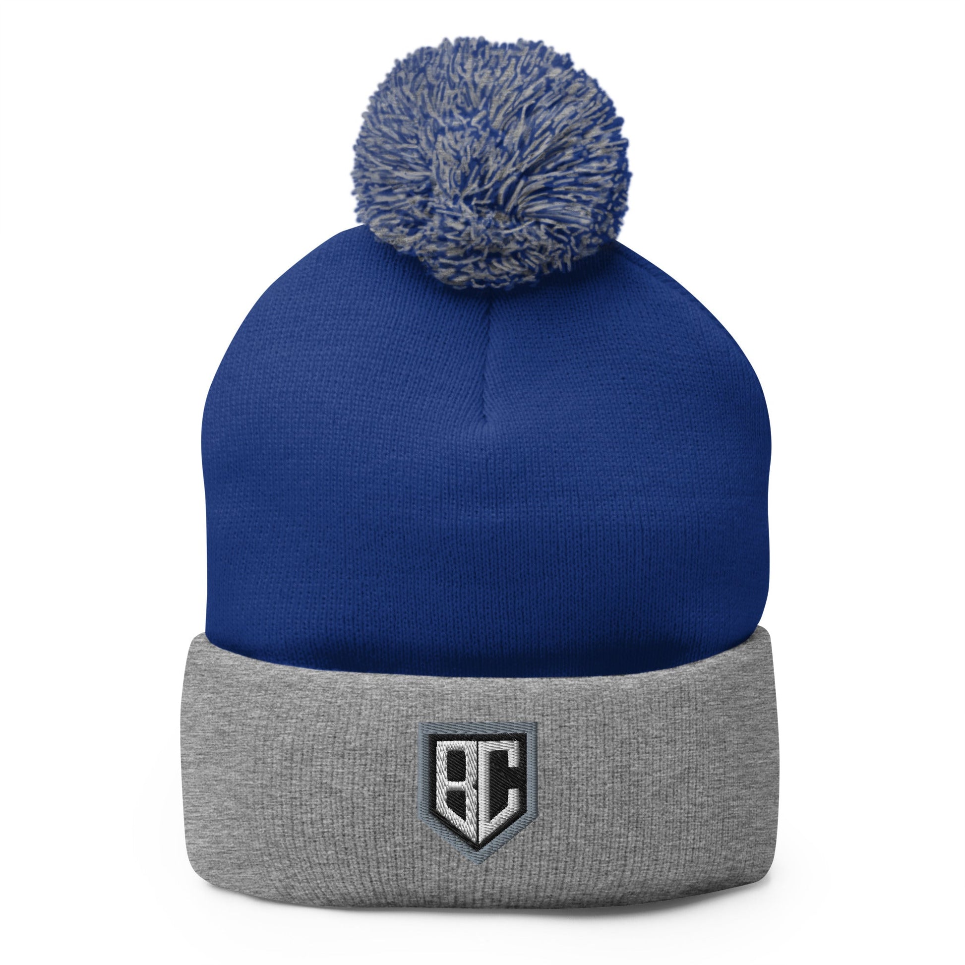Pom-Pom Beanie | Blue Collar Softball 2034 | Emblem Logo