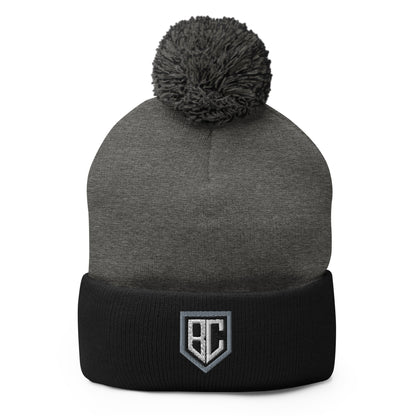 Pom-Pom Beanie | Blue Collar Softball 2034 | Emblem Logo