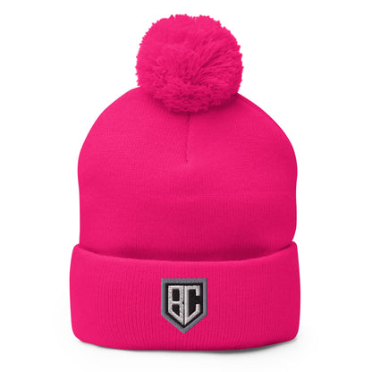 Pom-Pom Beanie | Blue Collar Softball 2034 | Emblem Logo